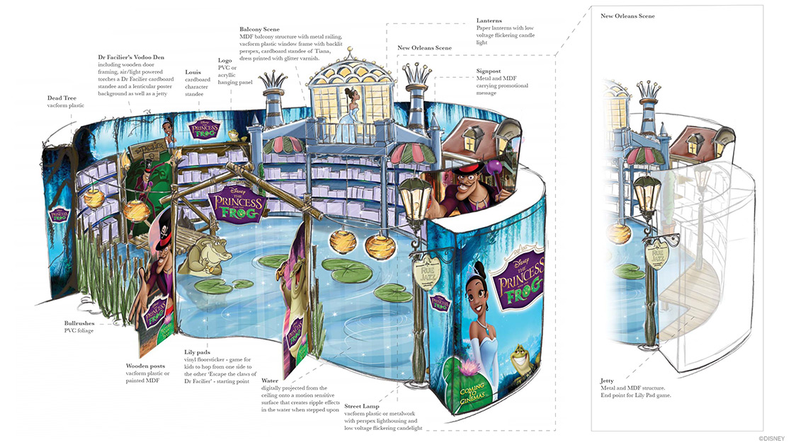 Princess and the Frog pop-up shop